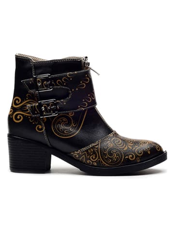 Goby Stiefeletten in Schwarz/ Bunt