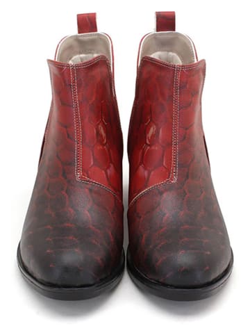 Goby Stiefeletten in Schwarz/ Rot