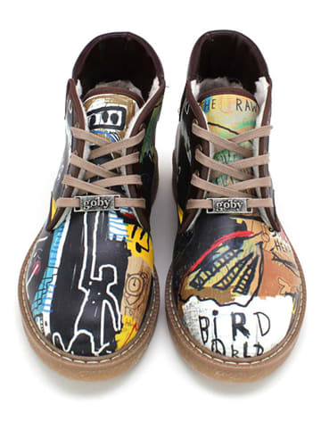 Goby Enkelboots zwart/meerkleurig