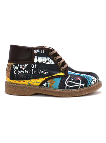 Goby Ankle-Boots in Schwarz/ Bunt