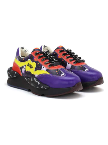 Goby Sneakersy w kolorze granatowo-żółto-czerwonym