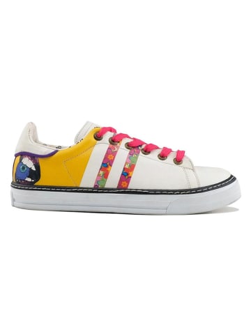 Goby Sneakersy w kolorze żółto-czerwono-białym