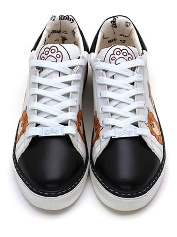 Goby Sneakersy w kolorze biało-czarnym