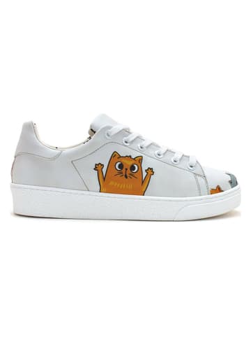 Goby Sneakers oranje/crème