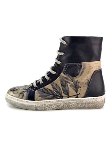 Goby Sneakers beige/zwart/meerkleurig