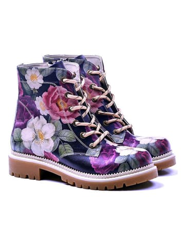 Goby Boots in Dunkelblau/ Bunt