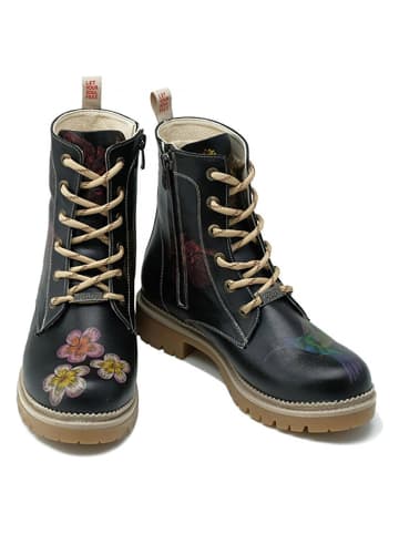 Goby Boots in Schwarz/ Bunt