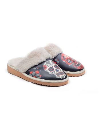 Goby Hausschuhe in Schwarz/ Bunt