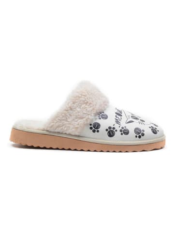 Goby Pantoffels wit/meerkleurig