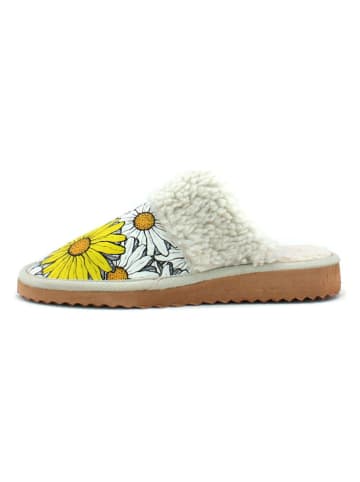 Neefs Pantoffels wit/geel