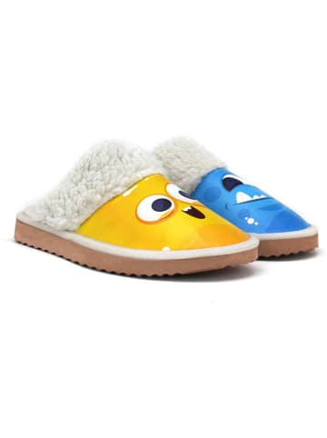 Goby Kapcie w kolorze niebiesko-żółtym
