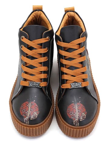 Goby Sneakers in Dunkelblau/ Orange