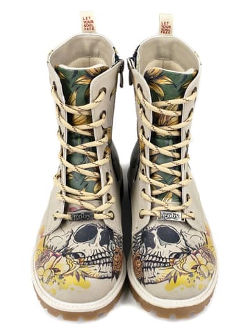 Goby Boots in Beige/ Bunt