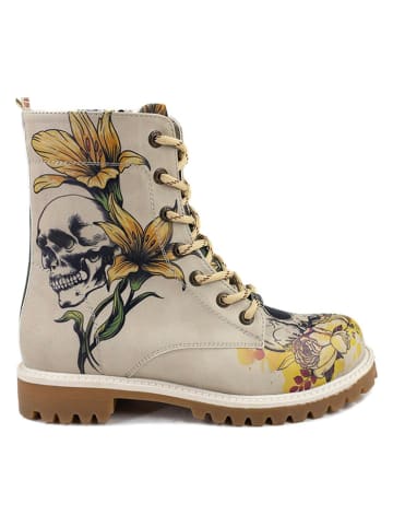 Goby Boots in Beige/ Bunt