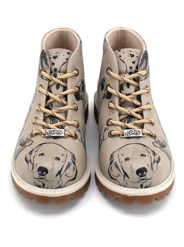 Goby Schnürschuhe in Beige