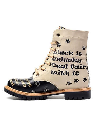 Goby Boots zwart/beige/meerkleurig