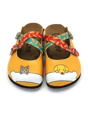 Calceo Clogs in Gelb