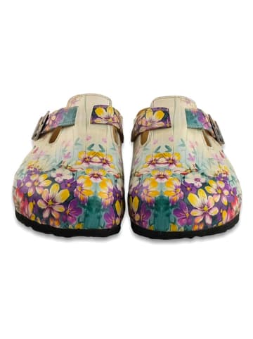 Calceo Clogs beige/meerkleurig