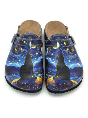 Calceo Clogs donkerblauw