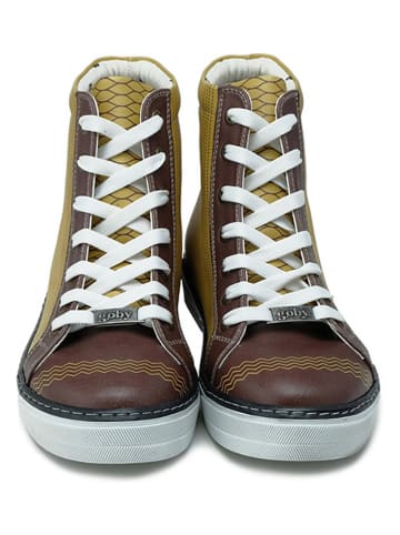 Goby Sneakers in Gelb/ Braun