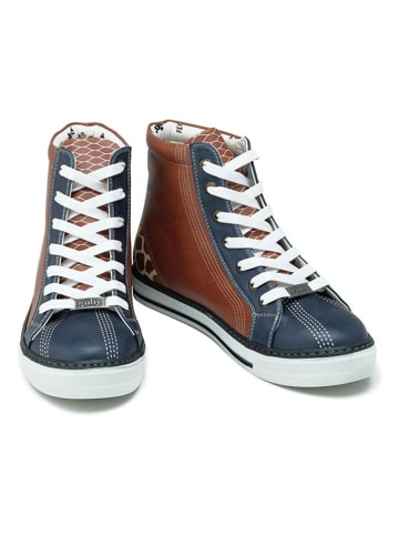 Goby Sneakers in Dunkelblau/ Hellbraun