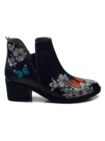 Goby Ankle-Boots in Schwarz/ Bunt