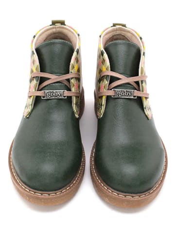 Goby Ankle-Boots in Grün/ Bunt