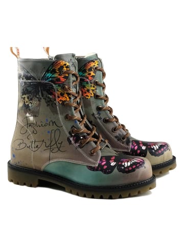 Goby Boots bruin/groen