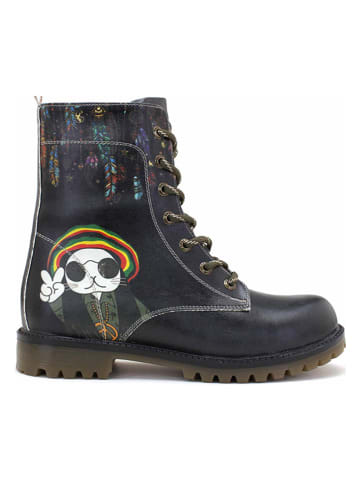 Goby Boots in Schwarz/ Bunt