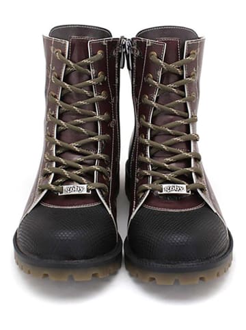 Goby Boots in Braun/ Lila