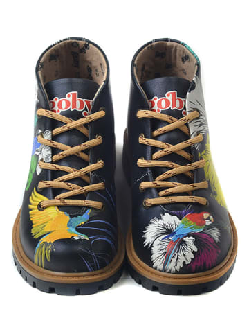 Goby Schnürschuhe in Schwarz/ Bunt
