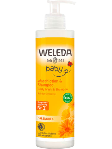 Weleda 2in1-Waschlotion und Shampoo "Calendula", 400 ml