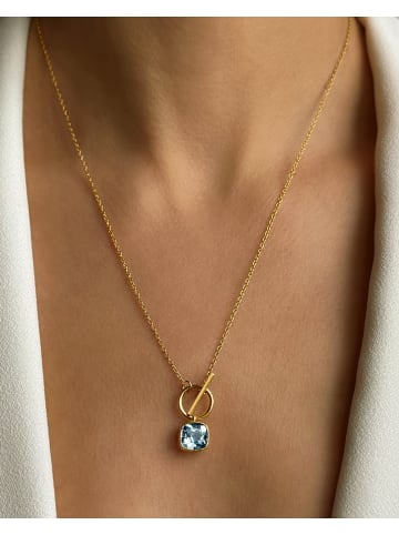 Les Petites Précieuses Pozłacany naszyjnik z elementem ozdobnym - dł. 39 cm