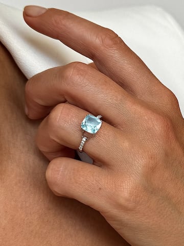 Les Petites Précieuses Zilveren ring met edelstenen