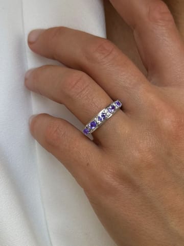 Les Petites Précieuses Silber-Ring mit Edelsteinen