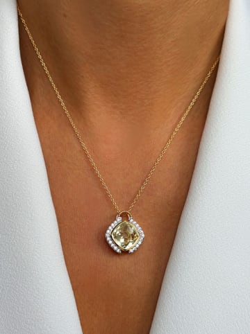 Les Petites Précieuses Vergulde ketting met sierelement - (L)16 cm