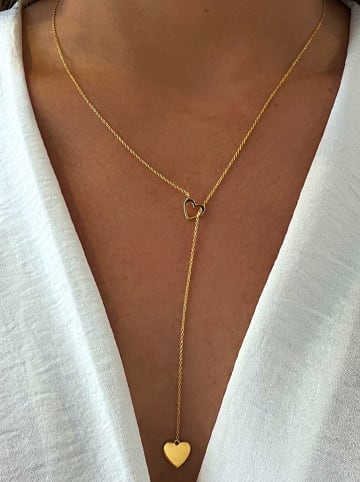 Les Petites Précieuses Vergold. Halskette mit Schmuckelement - (L)55 cm