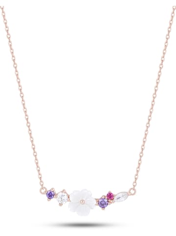 Les Petites Précieuses Rosévergulde ketting met sierelement - (L)40 cm