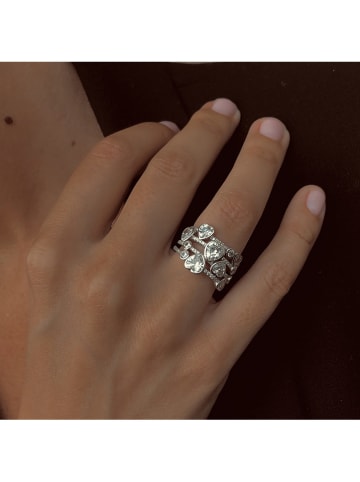 Les Petites Précieuses Silber-Ring mit Edelsteinen