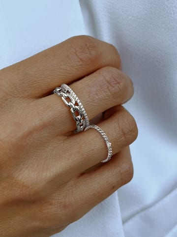 Les Petites Précieuses Silber-Ring mit Edelstein