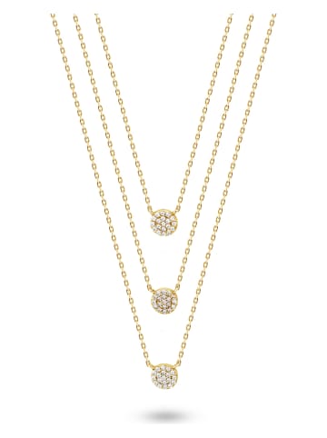 Les Petites Précieuses Vergulde ketting met sierelementen - (L)39 cm