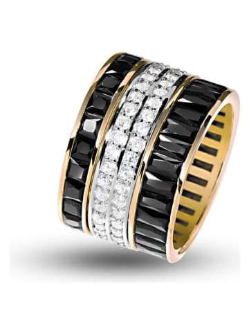 Les Petites Précieuses Vergold. Ring mit Edelsteinen