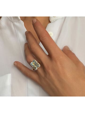 Les Petites Précieuses Vergold. Ring mit Edelsteinen