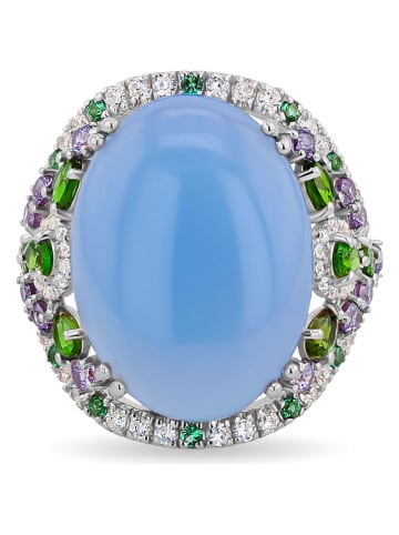 Les Petites Précieuses Zilveren ring met edelstenen