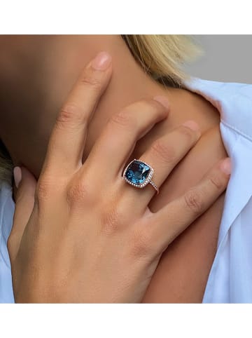 Les Petites Précieuses Rosévergold. Ring mit Edelsteinen