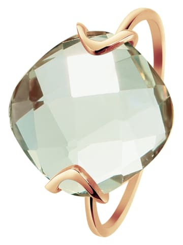 Les Petites Précieuses Rosévergold. Ring mit Edelstein
