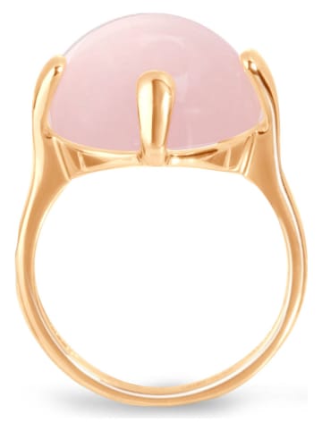 Les Petites Précieuses Rosévergold. Ring mit Rosenquartz