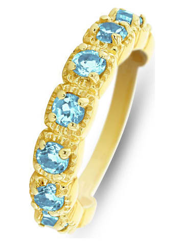 Les Petites Précieuses Vergold. Ring mit Edelsteinen