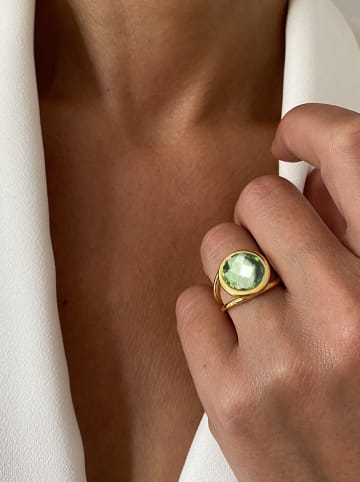 Les Petites Précieuses Vergold. Ring mit Edelstein