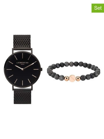 Liebeskind 2tlg. Schmuckset in Schwarz